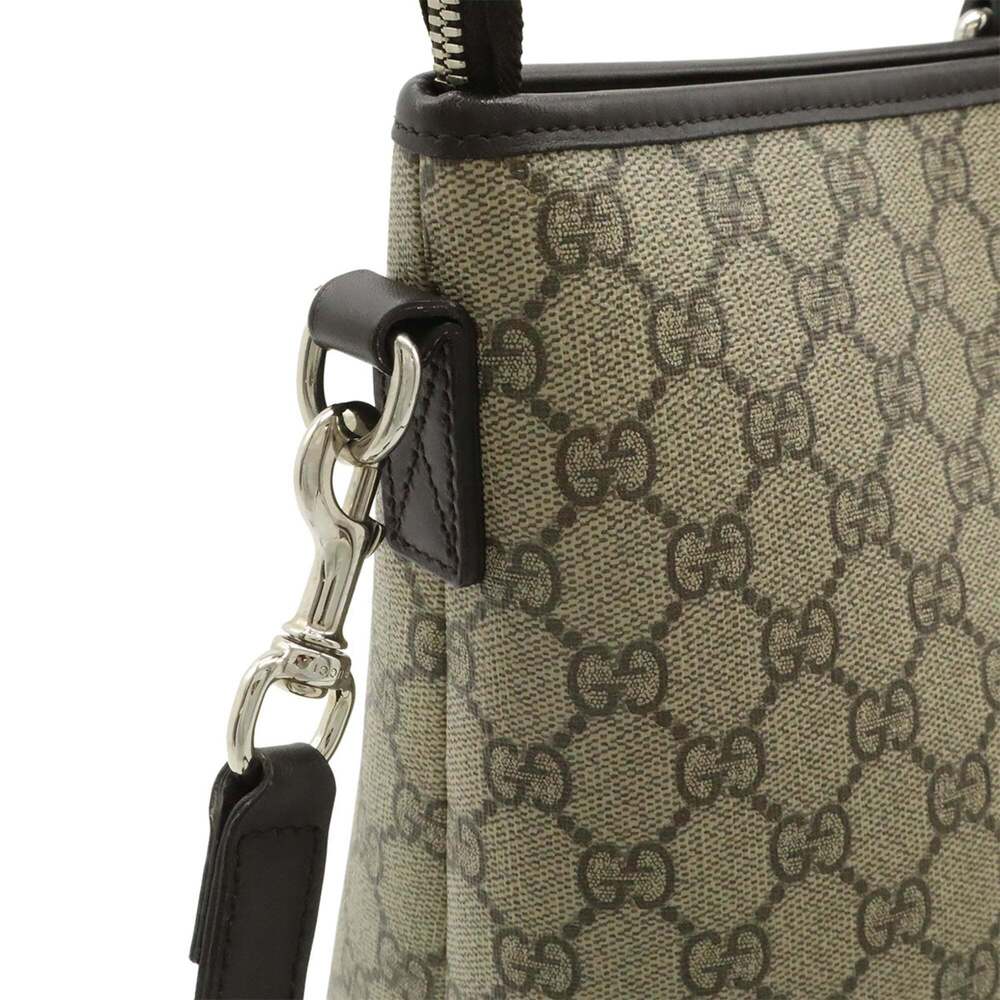 GUCCI Authentic Brown Leather Shoulder Bag - Picture 5 of 10